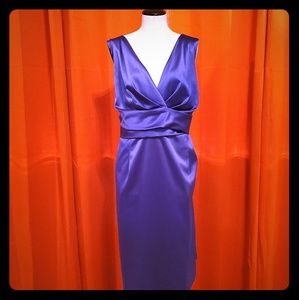 Beautiful blue cocktail evening dress